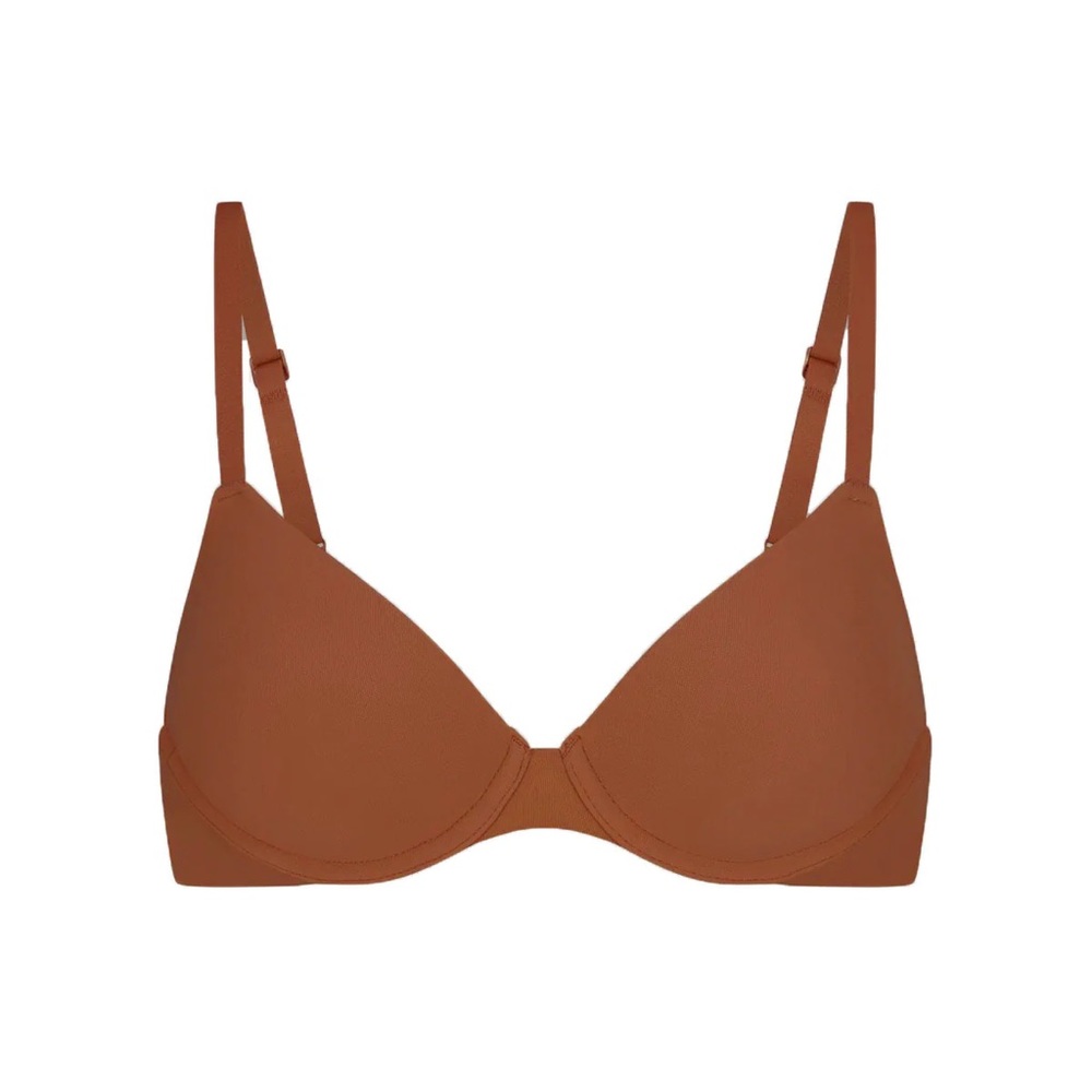 BNWT SKIMS FITS EVERYBODY T-SHIRT BRA - BRONZE / 32C